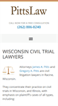 Mobile Screenshot of pittslaw.com